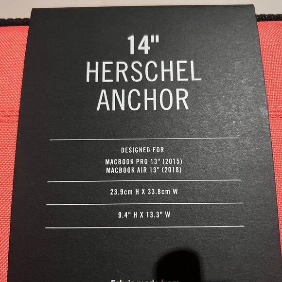 Herschel Laptop Sleeve - Neon Orange - 13"/14" - Picture 3 of 3